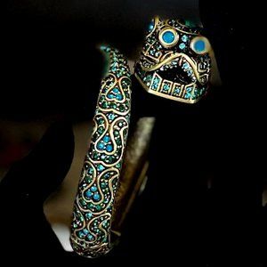 Heidi Daus - Glittering Guardian Fu Dog Bracelet/Watch